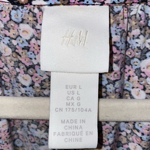 NWOT - H&M Floral long sleeve babydoll dress - Picture 4 of 6